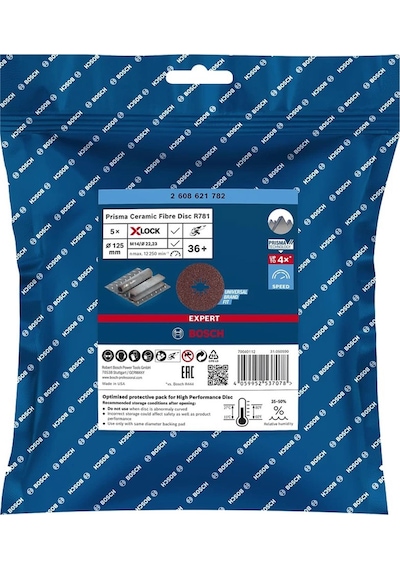 Bosch R781 Expert 125 Mm 36 Kum Metal Disk Zımpara 2608621782