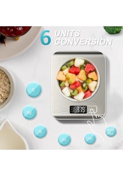 Platin Mutfak Terazisi Dijital Tartı Hassas Lcd Ekranlı 5 Kg Diğer