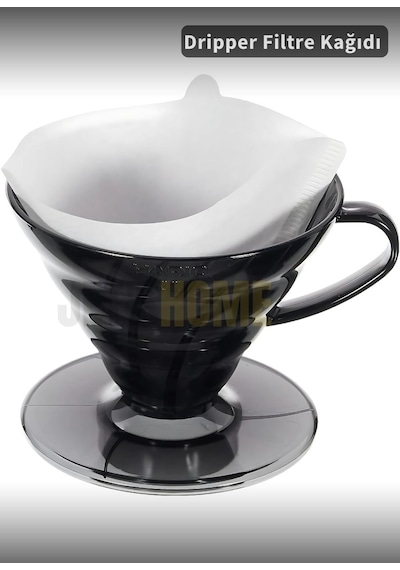 Jet's Home Filtre Kahve Kağıdı Kahve Demleme 100 Adet Beyaz Beyaz
