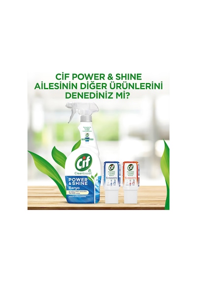 Cif Power & Shine Sprey Mutfak Temizleyici 4 x 750 ML