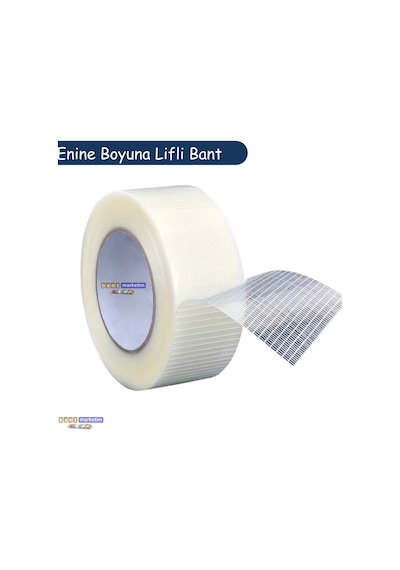 Yırtılmaya Karşı Dirençli, Yüksek Yapışma Gücü Enine Boyuna Lifli Bant 50mmx50mt