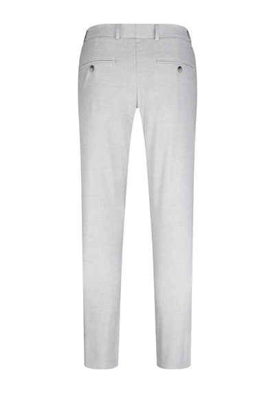 Hatemoğlu Gri Regular Fit Yandan Cepli Keten Pantolon
