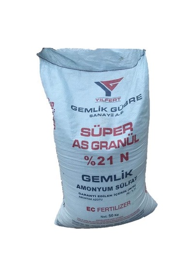 Çim Gübresi A.Sülfat Gübre Süper As %21 Azot Gübresi - 50 KG