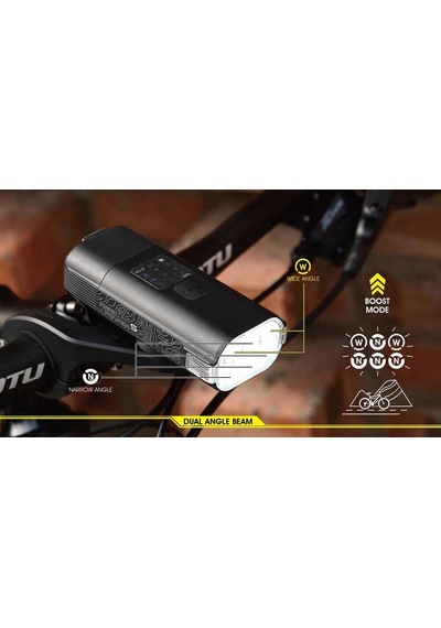 Moon Rıgel Power-s 3800 Lm Usb Ön Far Siyah