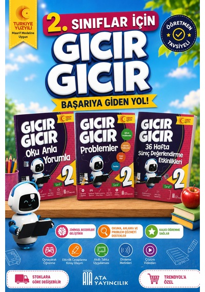 2. Sınıf Gıcır Gıcır Oku Anla Yorumla - Problemler - 36 Hafta Süreç Değerlendirme Etkinlikleri