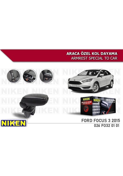Ford Focus Iıı 2015 Araca Özel Kol Dayama Siyah (546832464)