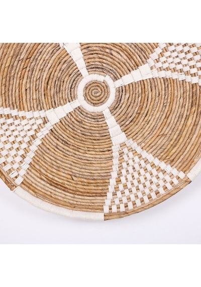 Peru 60x13 Cm Çap- Doğal Abaka Duvar Tabağı