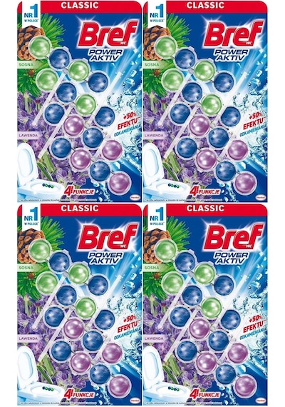 Bref Power Aktiv Klozet Bloğu Çam Ve Lavanta Kokulu 16 Lı Set