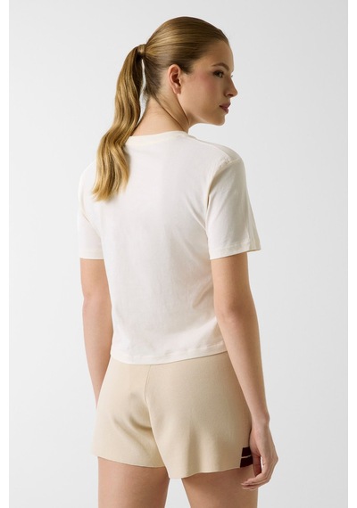 Guess Kadın T-shirt Krem