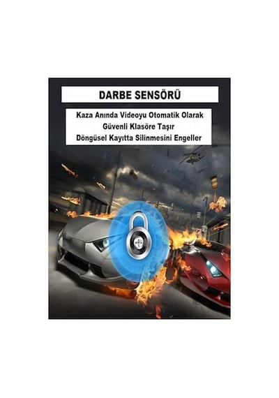 9.66 Inç Araç Dikiz Aynası Kamera Uyumlu 4k Full Hd Çift Lensli Geri Görüş Ve Yol Kayıt Sistemi