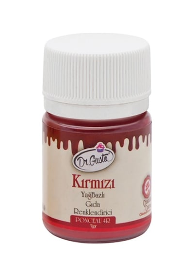 Dr Gusto Yağ Bazlı Çikolata Boyası 7Gr Kırmızı