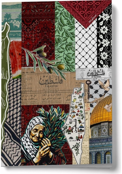 Filistin Kolajı Mini Defter Çok Renkli