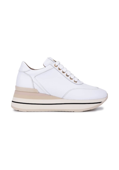 Tamer Tanca Kadın Hakiki Deri Sneakers & Spor Ayakkabı 923 1200 Bn Ayk Y25 Beyaz Dr/krem Beyaz