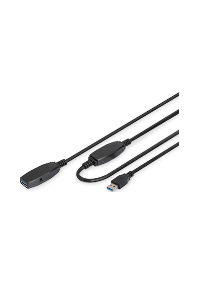 Karnas_Teknoloji Assmann Da-73106 Aktif Usb 3.0 Uzatma Kablosu, 15 Metre<Brusb 3