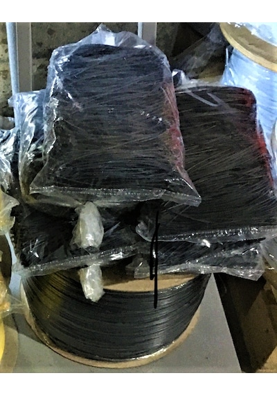 Pvc Kaplı Bağ Teli Klips 20 Cm Siyah 500 Gram
