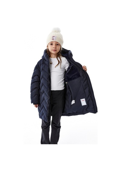 Benitto Kids Kız Çocuk Kapüşonlu Kışlık Şişme Mont 51353 Lacivert