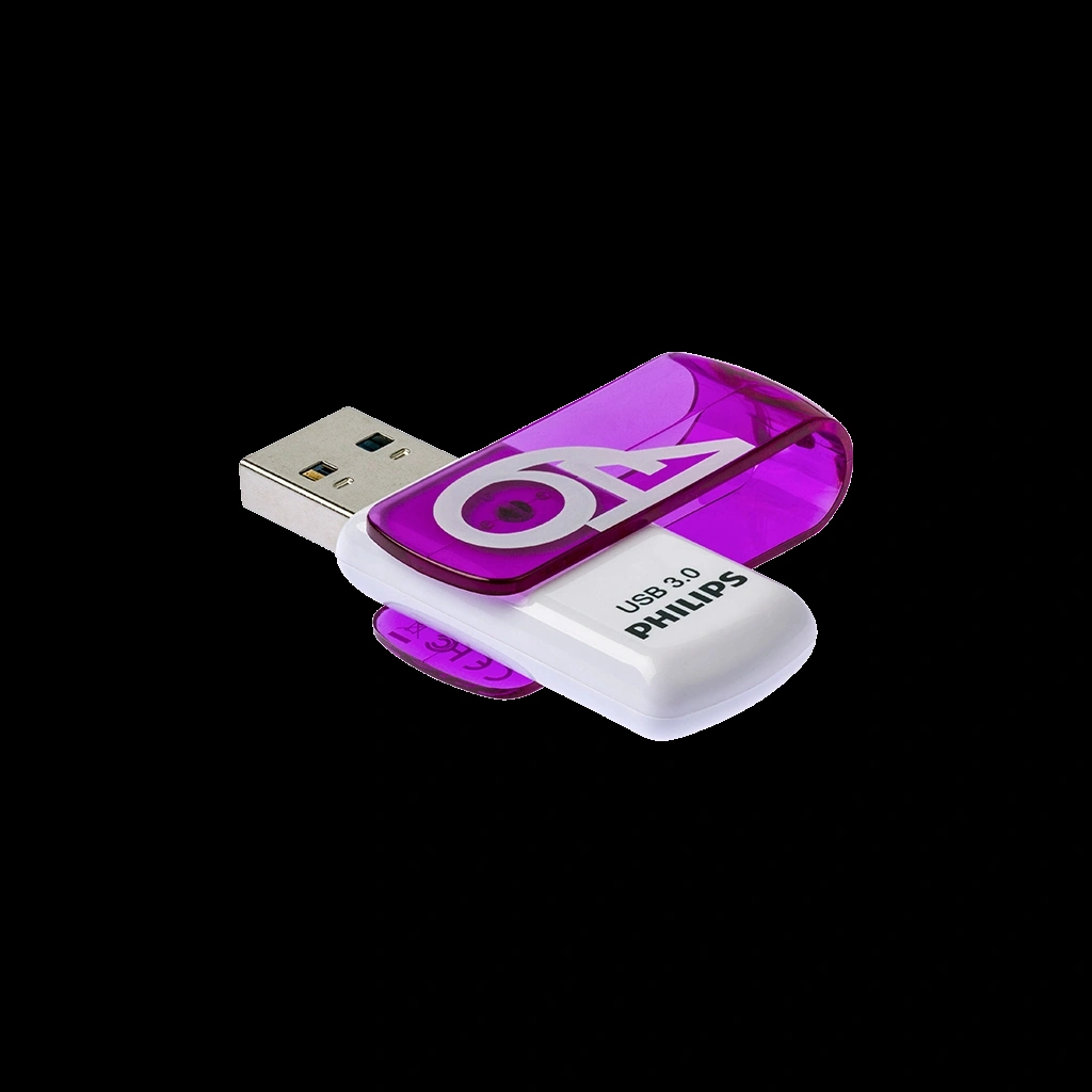 Phılıps Fm64fd00b, 64gb, Usb 3.0, Vivid, Mor, Flash Disk