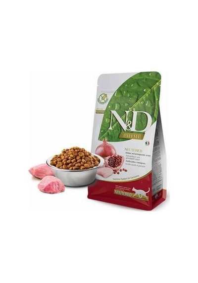 Prime Tavuklu Narlı Tahılsız Kısırlaştırılmış Kedi Maması 1,5 Kg