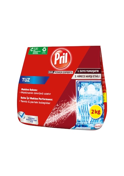Pril Bulaşık Makinesi Tuz 2 Kg 2 Adet