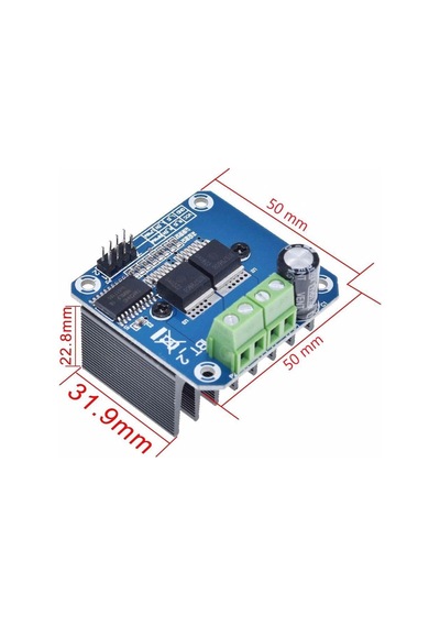 43a 5-27v Çift Bts7960b H-köprü Yüksek Güç Motor Sürücü Modülü