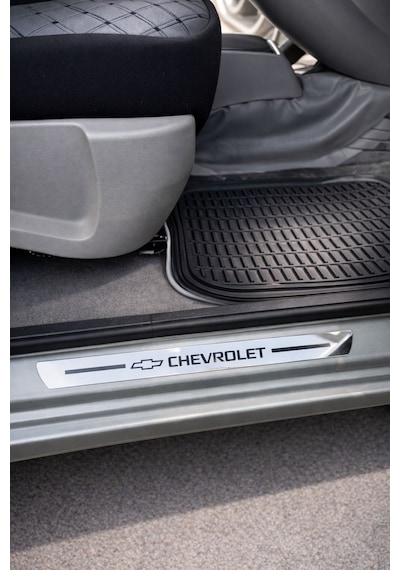 Chevrolet Uyumlu Özel Kapı Eşik Yazısı Krom