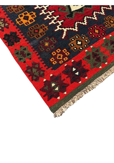El Dokuma Sıfır Eski Antik Karapınar Kilimi 103x146 Kök Boya %100 Yün Kilim