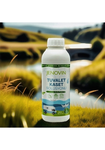 Jenovin Doğa Dostu Çam Aromalı Karavan Wc Kaset Losyonu 1 L + Ölçek