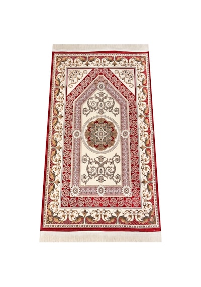 Desenli Şönil Seccade - Kırmızı Renk