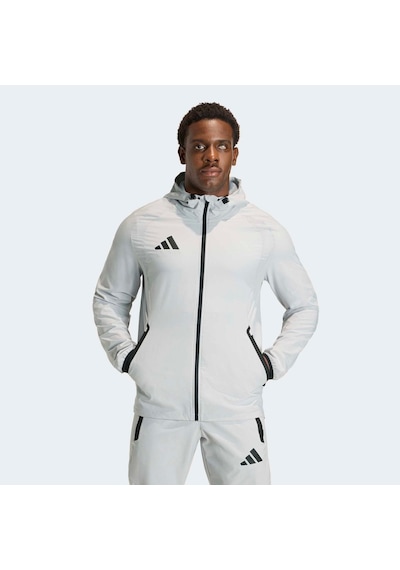 Adidas Tiro Travel Erkek Gri Rüzgarlık Kd3336