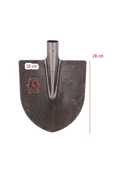 Sapsız Çelik Bahçe Küreği Toprak Bel Belleme Çapalama Aleti Metal Kürek 28 Cm Keskin Sağlam