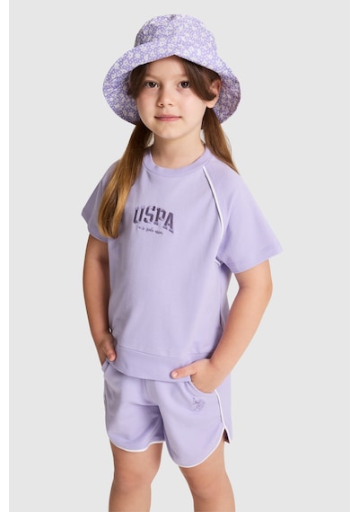 U.S. Polo Assn. Kız Çocuk Lila Pijama Takım 50326607-vr034
