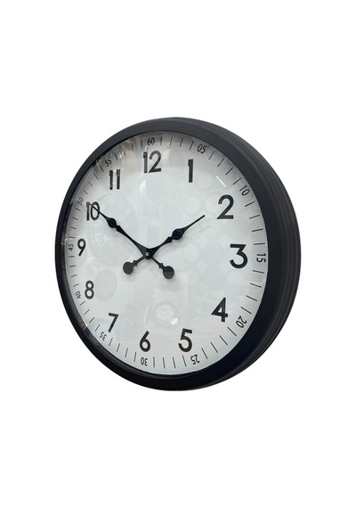 Zentime 60 Cm Siyah Modern Duvar Saati Çok Renkli
