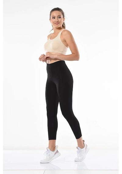 Eren Style Dynamic Leggins Termal Kışlık Pamuklu Esnek Likralı Tayt-1148-1149-8966 SiYAH