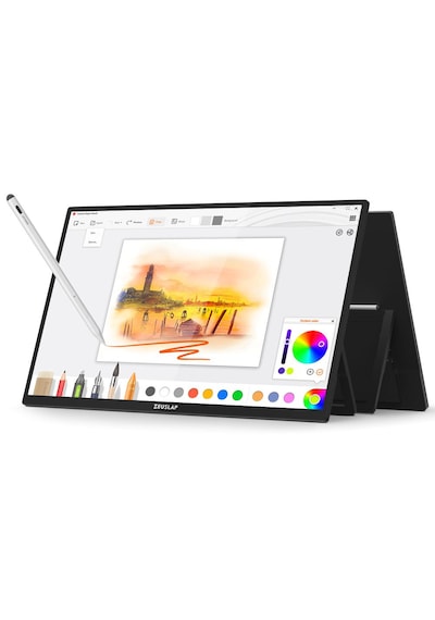 Zeuslap Z22p Pro 22" 2560 1440 60hz 2k Ips Panel Type-c 100% Srgb 400cd/m² Kalem Destekli Dokunmatik Taşınabilir Monitör Zl-z22p-pro