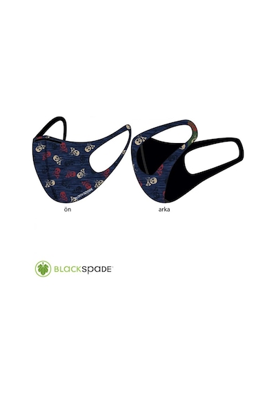 BLACKSPADE Çocuk Koruyucu Maske Kurukafa Desen S1
