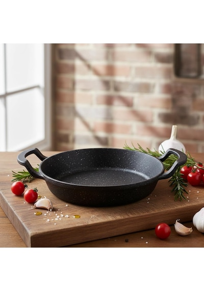 Deconox 2'li Granit Alüminyum Döküm Sahan Seti / Yapışmaz Yumurta &amp Kızartma Tavası / Granit Omlet Tavası 1 Diğer