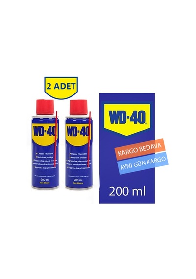 Wd40 Yağ Pas Sökücü Çok Amaçlı Sprey 200 Ml