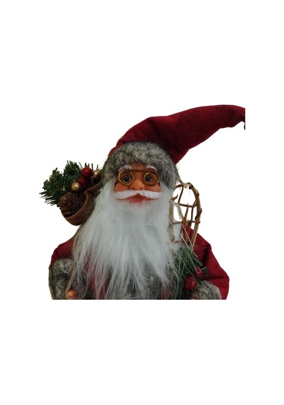 T.concept Dekoratif Zilli Noel Baba Yılbaşı Figürü 30 Cm 240244/nl30