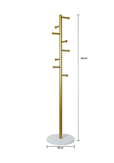 Solid Süper Gold Metal Ayaklı Askılık Gold