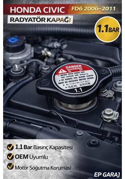 Honda Vtec Fd6 Oem  1.1 Bar Radyatör Kapağı -