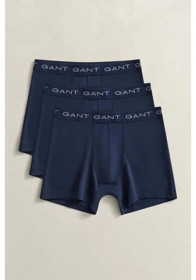 Gant Erkek Lacivert Slim Fit Logolu 3'lü Boxer-14848