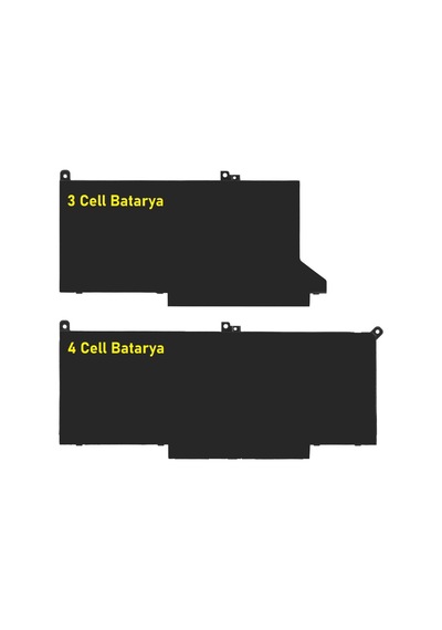 Dell Latitude 7390 Notebook Bataryası Pili - Ver.2 - 4 Cell