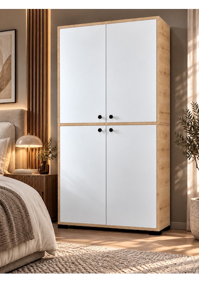 Madrid No.1 4 Kapaklı Çok Amaçlı Dolap Desenli Suntalam Mutfak Dolabı Koridor Antre Ayakkabılık Safir Meşe Madrid No.1 4 Kapaklı Çok Amaçlı Dolap Desenli Suntalam Mutfak Dolabı Koridor Antre Ayakkabılık Safir Meşe