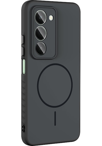 Xiaomi Redmi 15 Kılıf M-safe Şarj Özellikli Zore Tea Kapak Gold