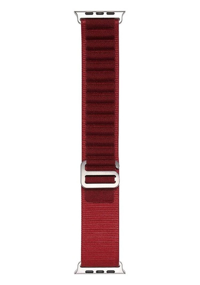 Apple Uyumlu Watch 40mm - Band-74 Hasır Kordon-koyu Kırmızı