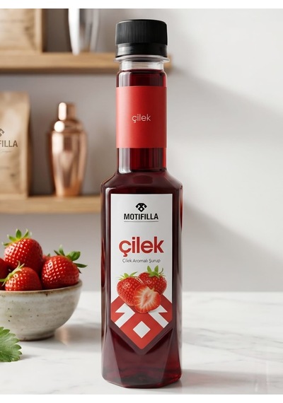 Çilek Kokteyl Şurup 250 Ml. 350 Gr.