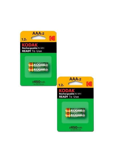 İnce Şarj Edilebilir AAA 650 mah 2 li 2 Paket Kumanda Pili Şarjlı Ni-mh 2 Paket Doldurulabilir Pil