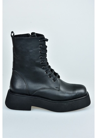 Fox Shoes Siyah Kalın Tabanlı Günlük Kadın Bot Postal L610130109