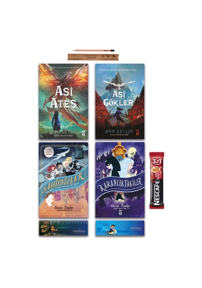 Genç Timaş Asi Ateş - Asi Gökler - Sahipsizler - Karanlıktakiler Set 4 Kitap