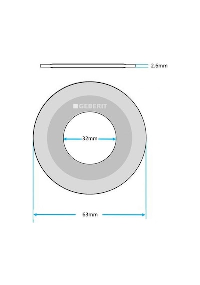 Geberit Orijinal Gömme Rezervuar Iç Takım Boşaltma Contası Diğer